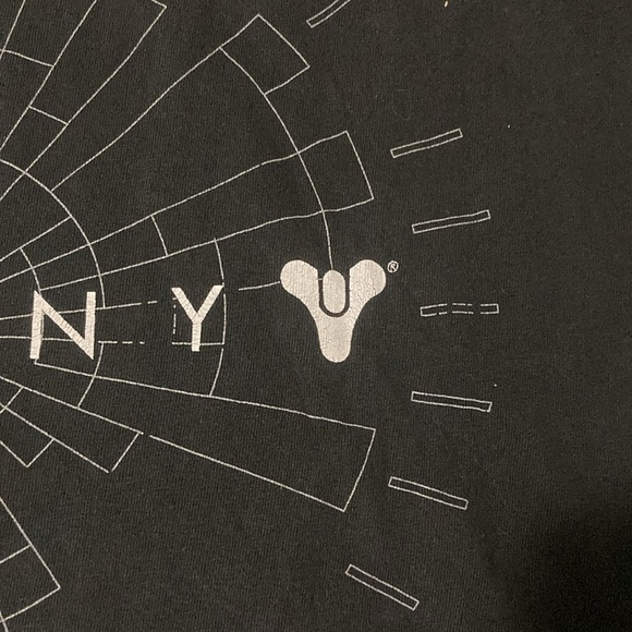 Destiny Logo Black Bungie 2 Sided T-shirt Adult Size XL video game - Picture 3 of 10